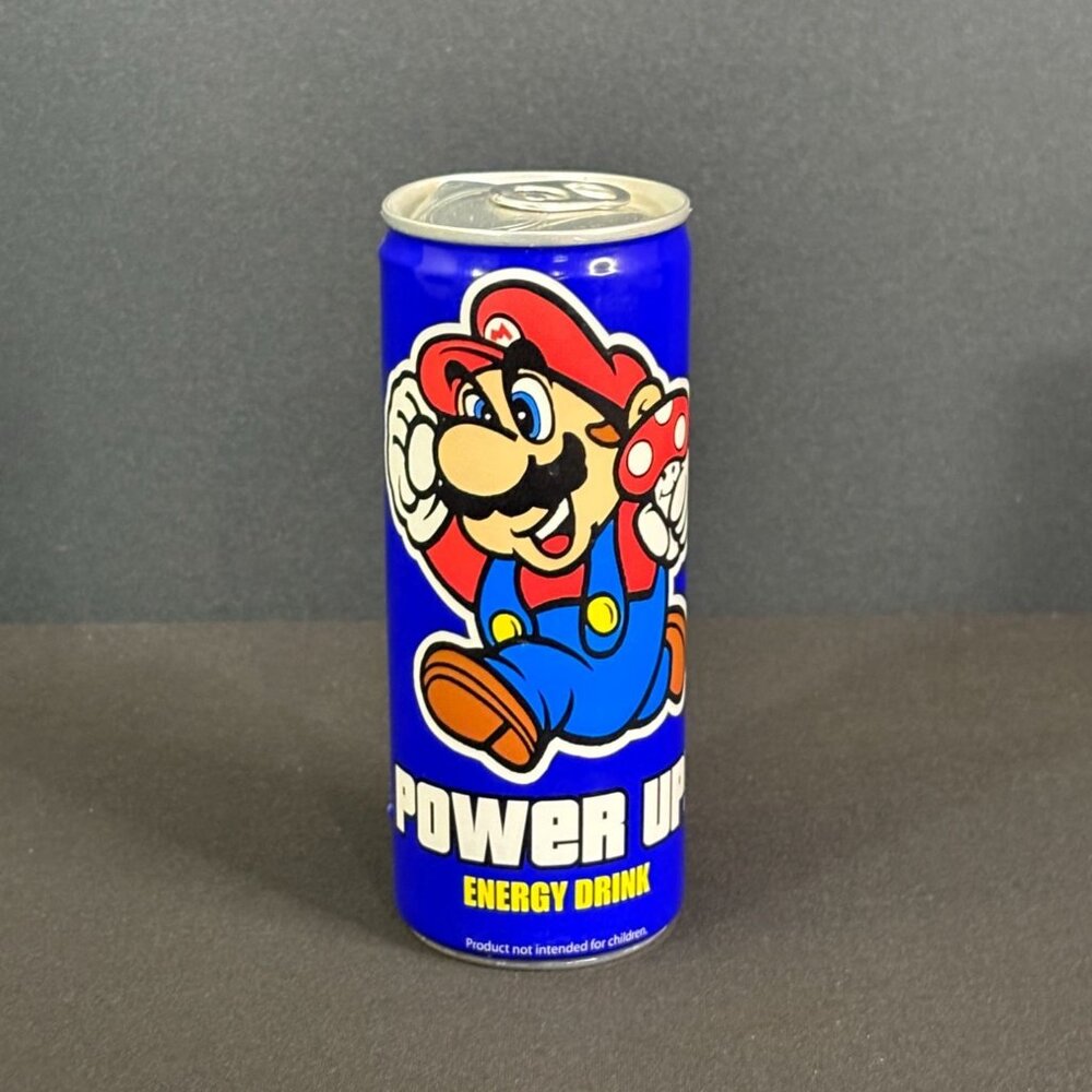 Super Mario Bros Power Up Energy Drink Nintendo 2007 Luigi Brothers Caffeine - Picture 1 of 9
